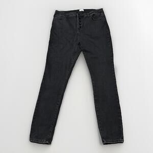 Amalli Talli‎ Jeans Women Size 36/34 Black Slim Denim High Rise 38x32